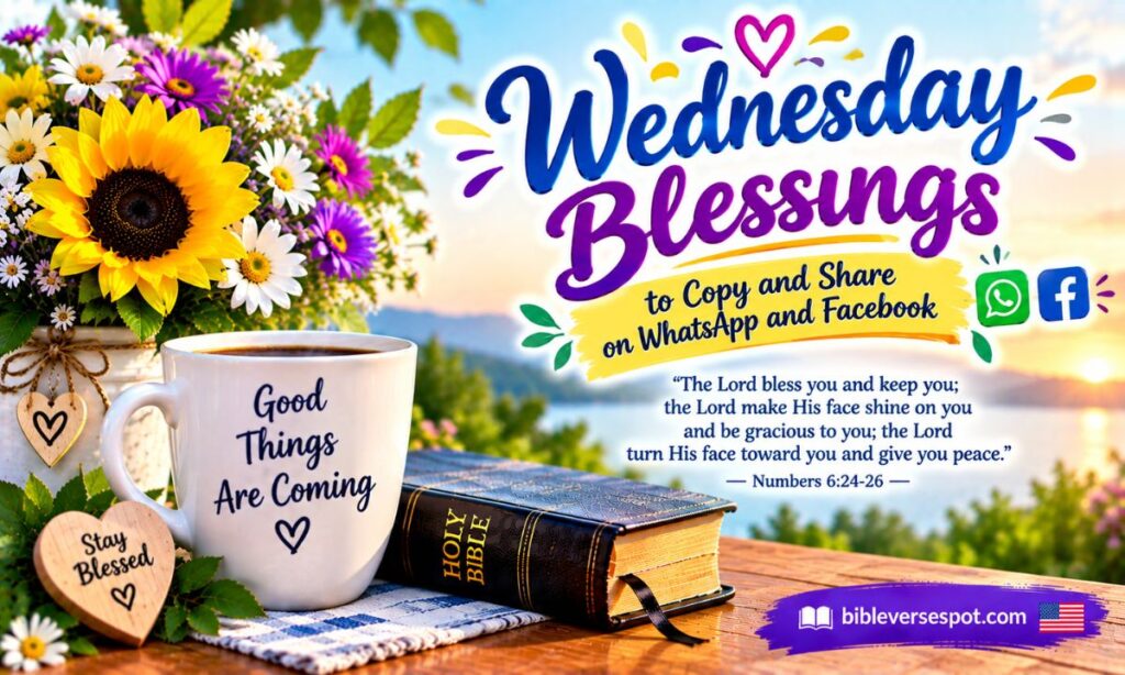 Wednesday Blessings to Copy and Share on WhatsApp and Facebook