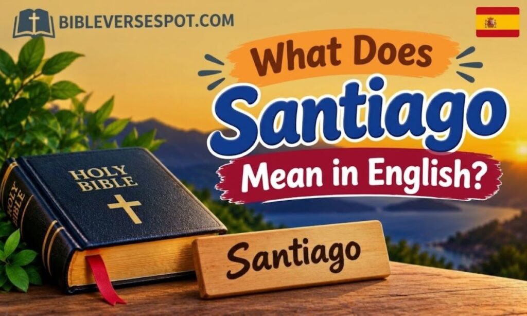 What Does Santiago Mean in English