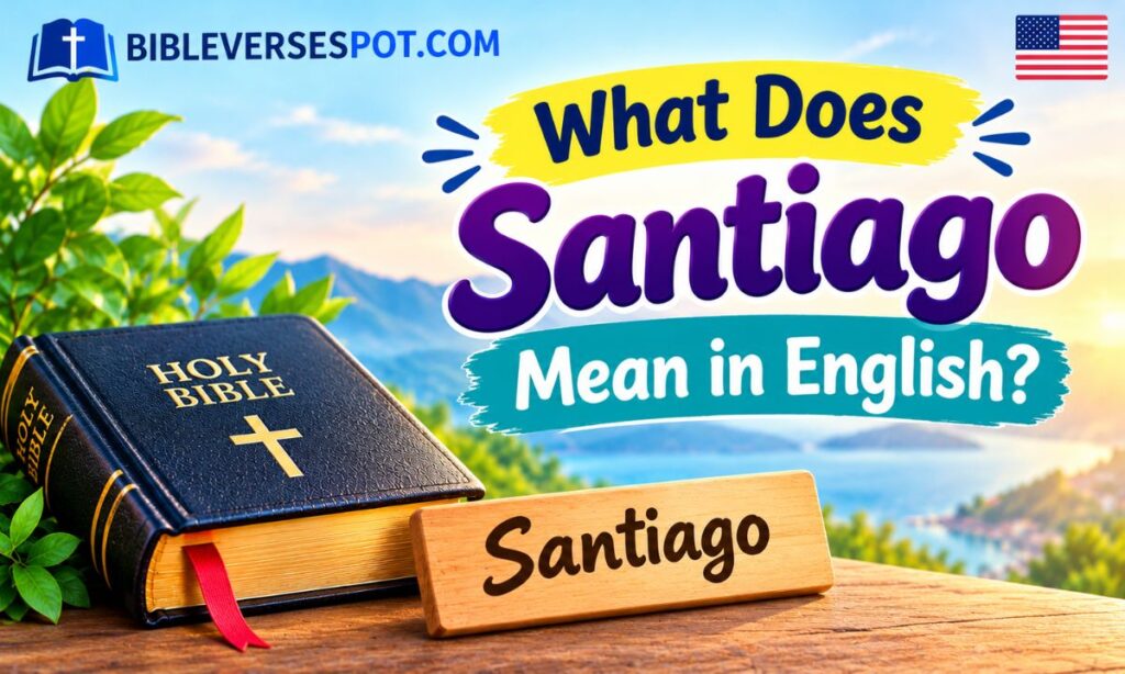 What Does Santiago Mean in English