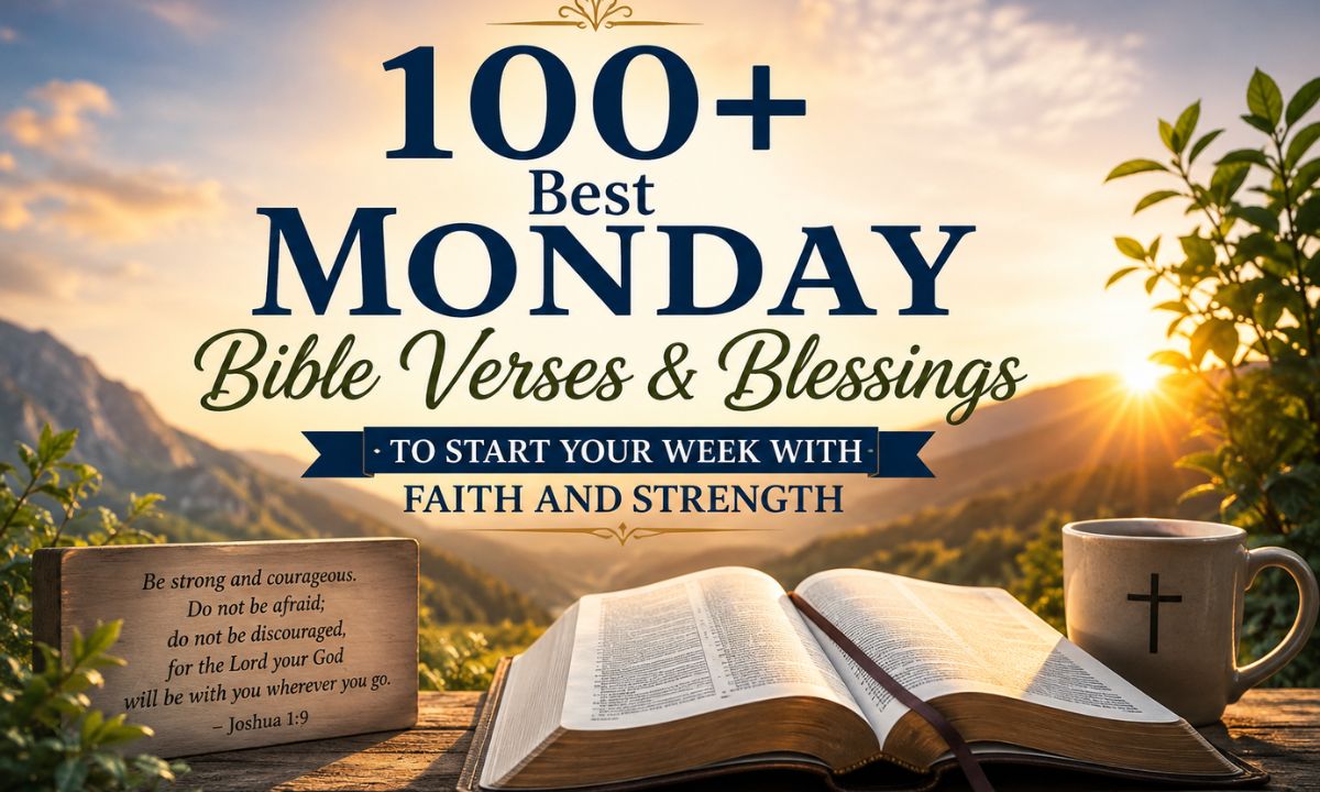 100+ Best Monday Bible Verses & Blessings to Start Your Week with Faith and Strength