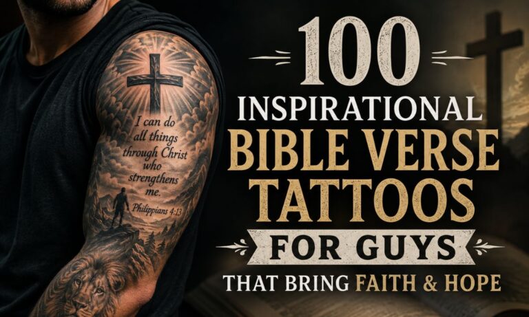 100 Inspirational Bible Verse Tattoos for Guys That Bring Faith & Hope