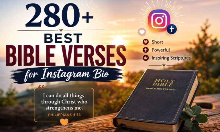 280+ Best Bible Verses for Instagram Bio Short, Powerful & Inspiring Scriptures