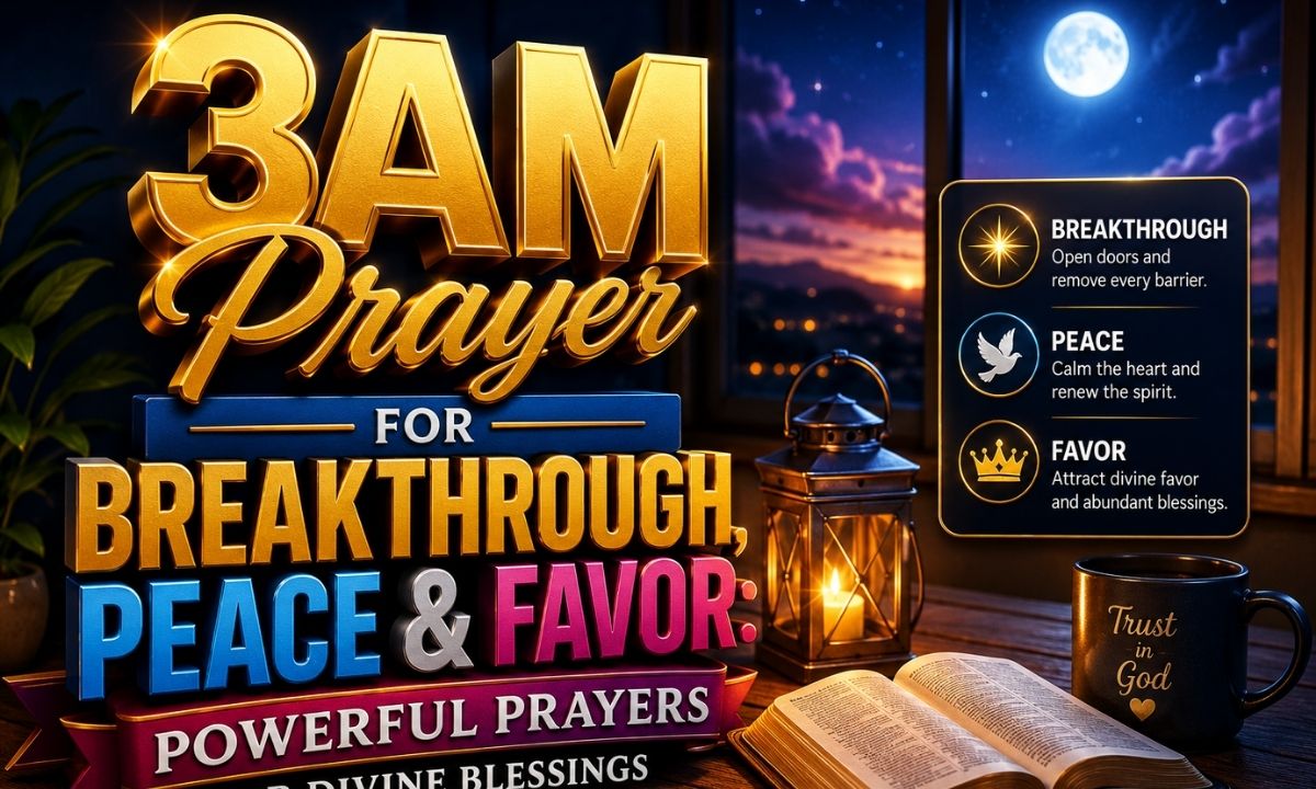 3AM Prayer for Breakthrough, Peace & Favor Powerful Prayers for Divine Blessings