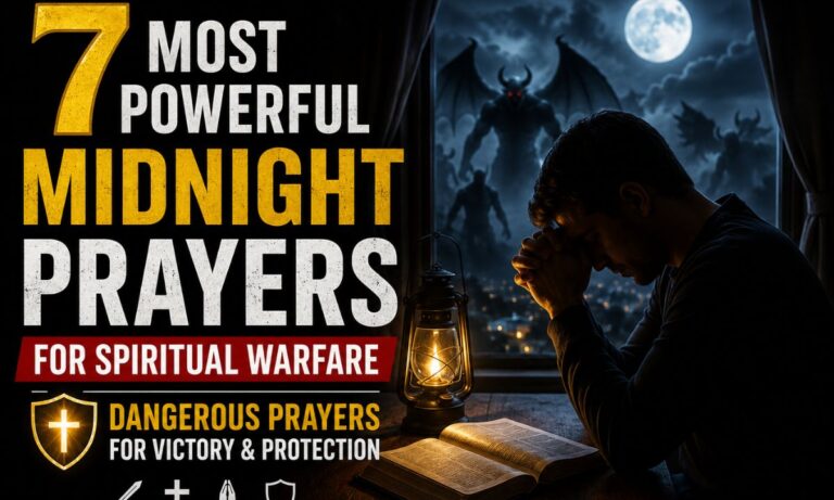 7 Most Powerful Midnight Prayers for Spiritual Warfare Dangerous Prayers for Victory & Protection