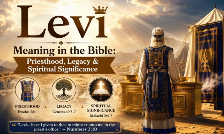 Levi Meaning in the Bible Priesthood, Legacy & Spiritual Significance