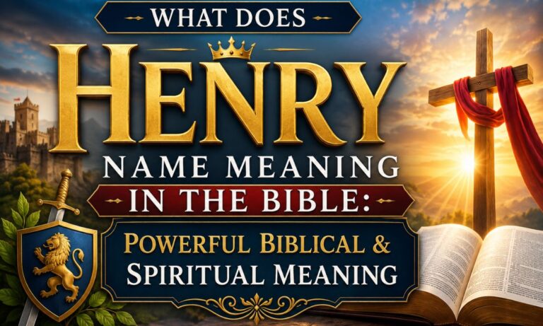 What Does Henry Name Meaning in the Bible Powerful Biblical & Spiritual Meaning
