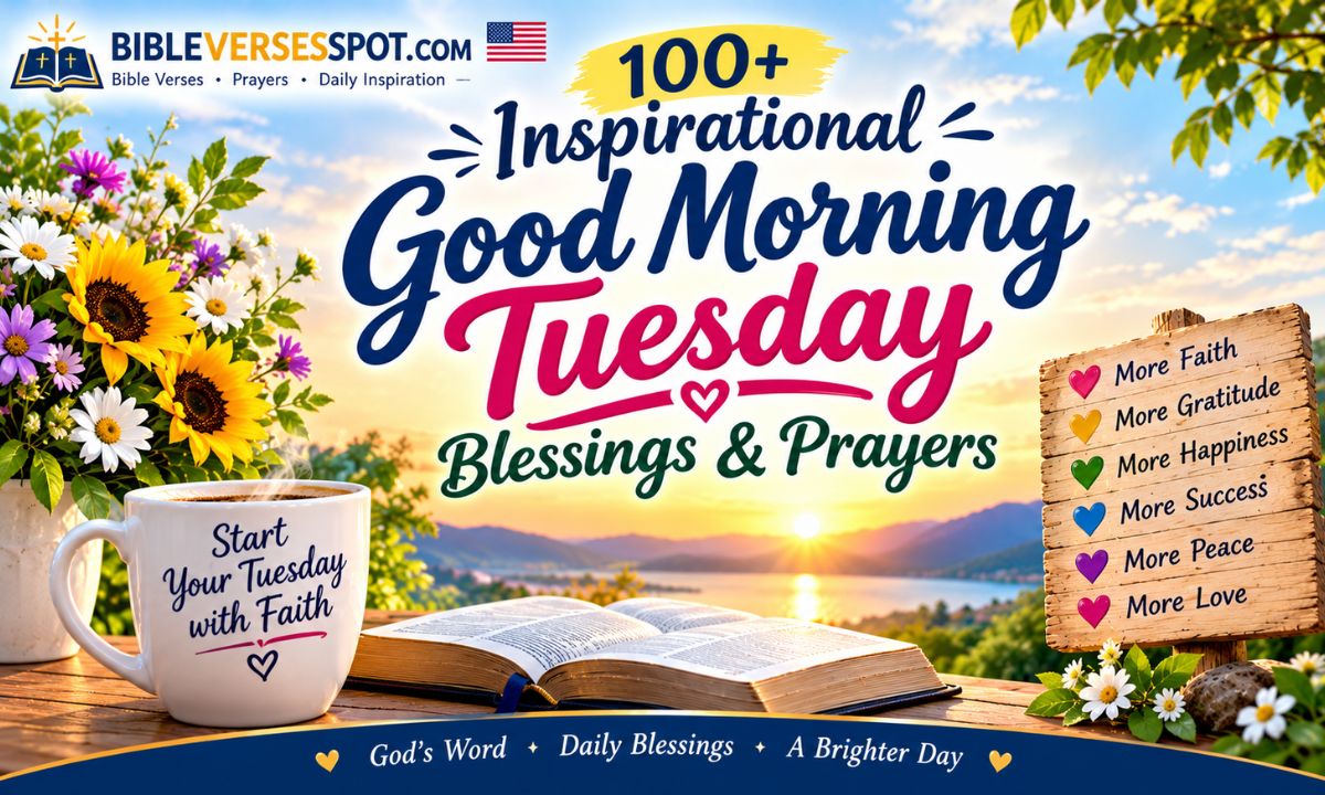 100+ Inspirational Good Morning Tuesday Blessings & Prayers