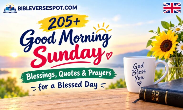 205+ Good Morning Sunday Blessings, Quotes & Prayers for a Blessed Day
