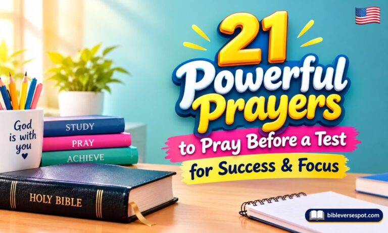 21 Powerful Prayers to Pray Before a Test for Success & Focus