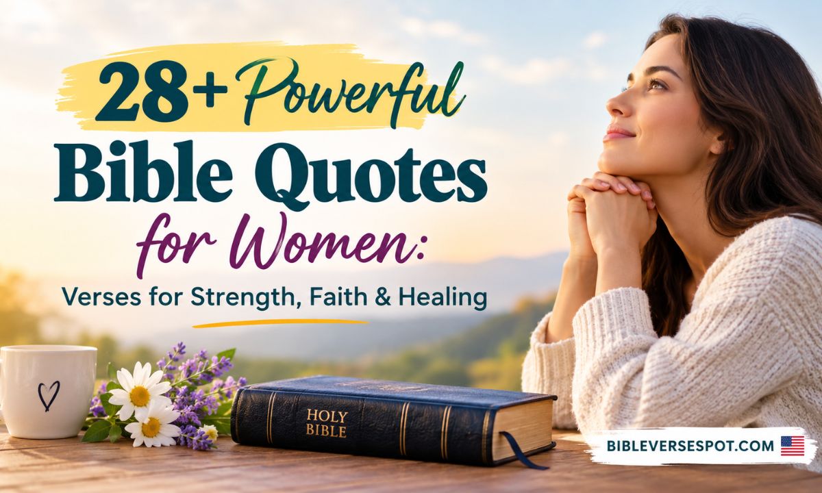 28+Powerful Bible Quotes for Women Verses for Strength, Faith & Healing