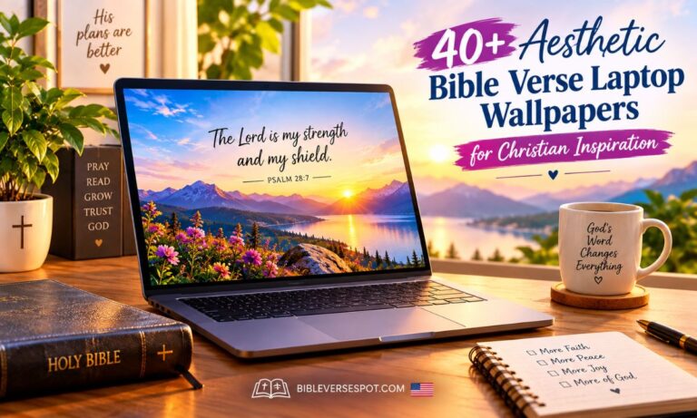 40+ Aesthetic Bible Verse Laptop Wallpapers for Christian Inspiration