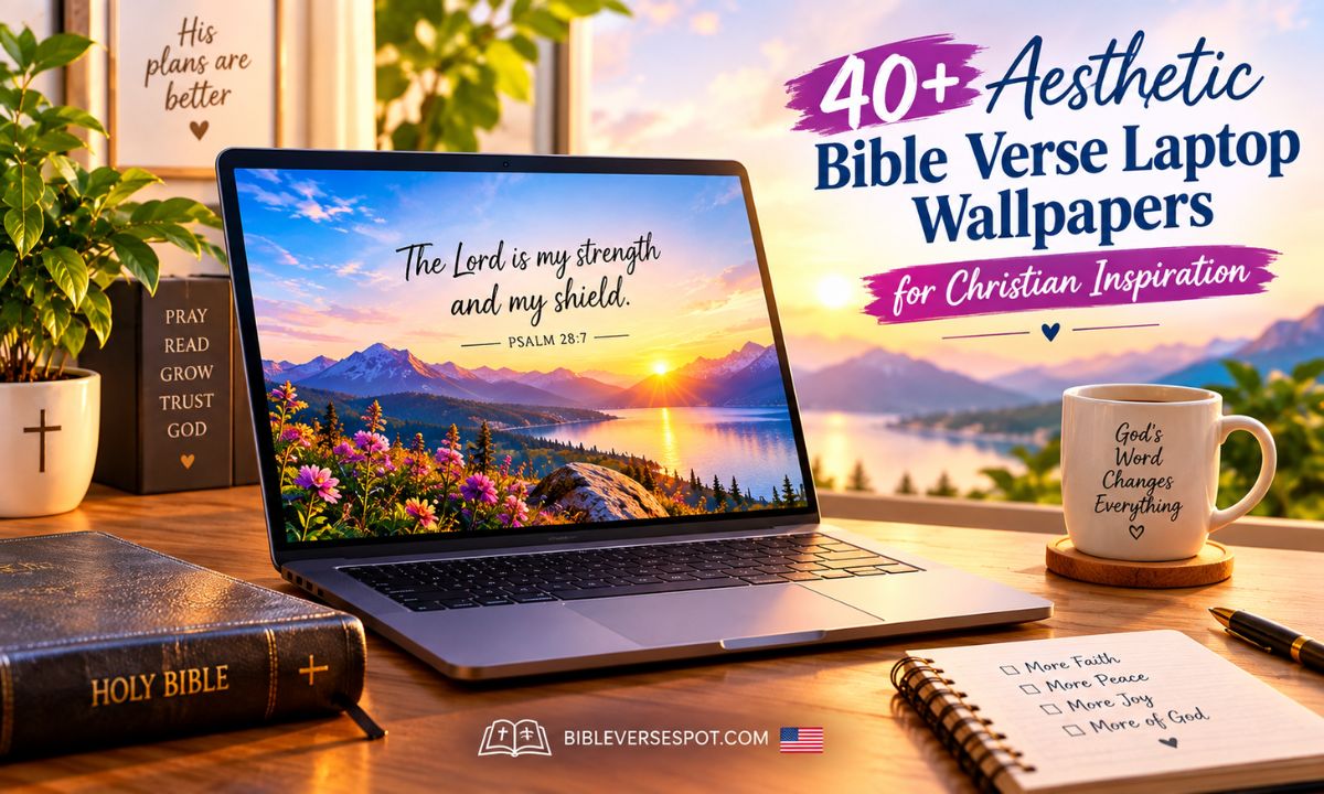 40+ Aesthetic Bible Verse Laptop Wallpapers for Christian Inspiration
