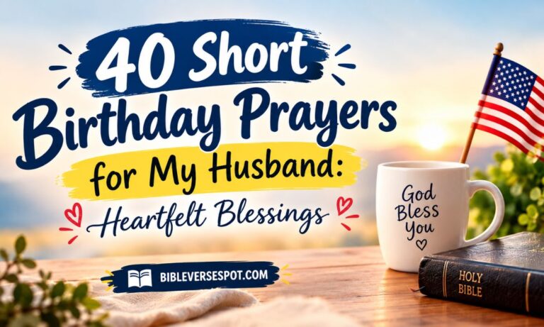 40 Short Birthday Prayers for My Husband Heartfelt Blessings 