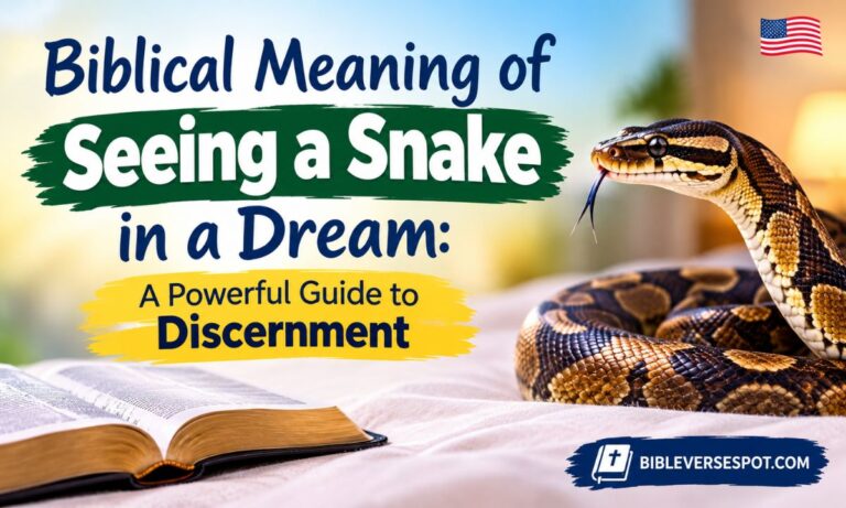 Biblical Meaning of Seeing a Snake in a Dream A Powerful Guide to Discernment