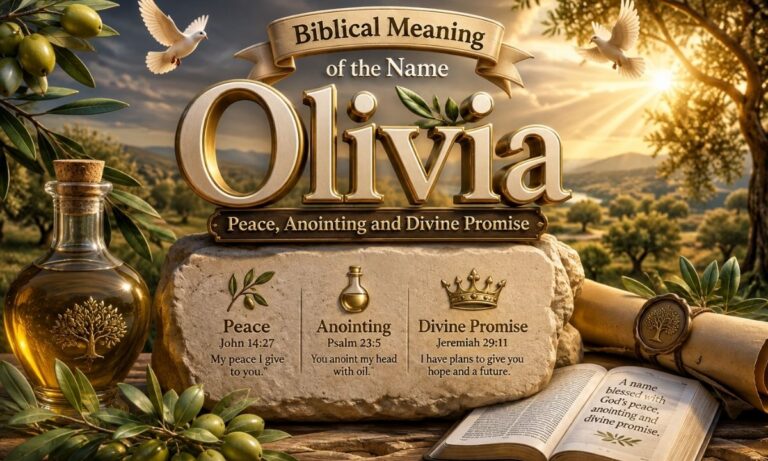 Biblical Meaning of the Name Olivia Peace Anointing and Divine Promise