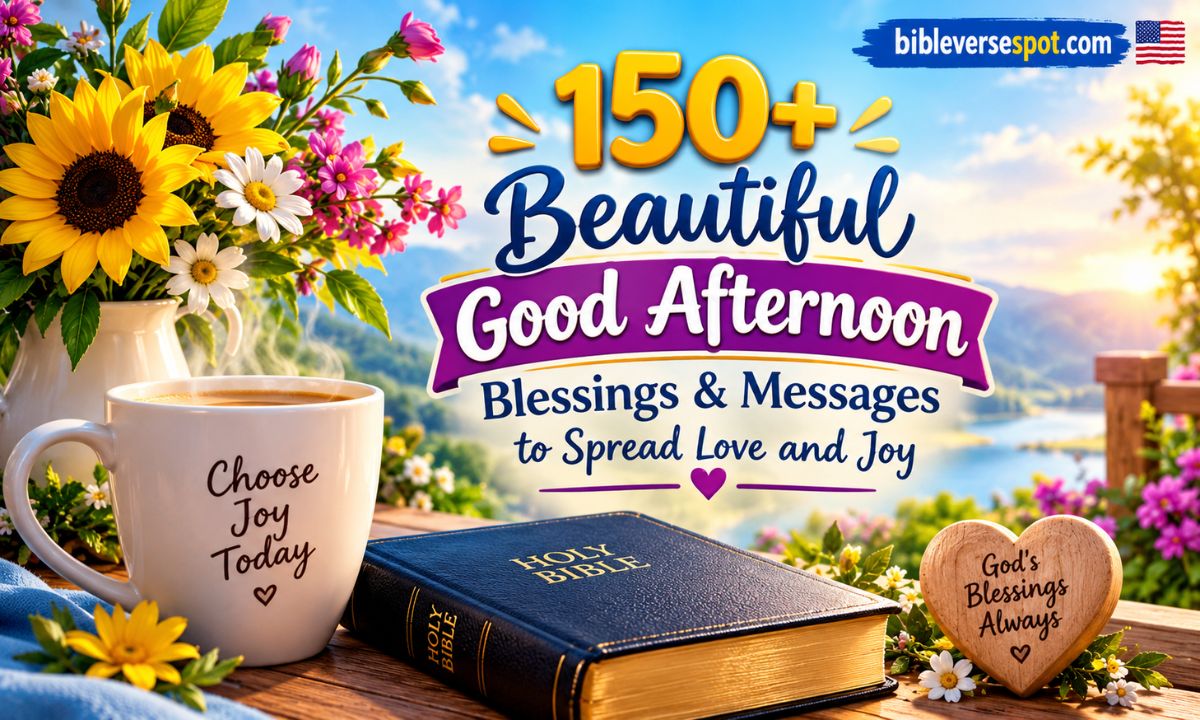150+ Beautiful Good Afternoon Blessings & Messages to Spread Love and Joy