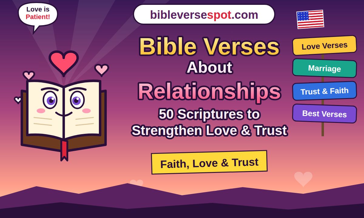 Bible Verses About Relationships 50 Scriptures to Strengthen Love & Trust