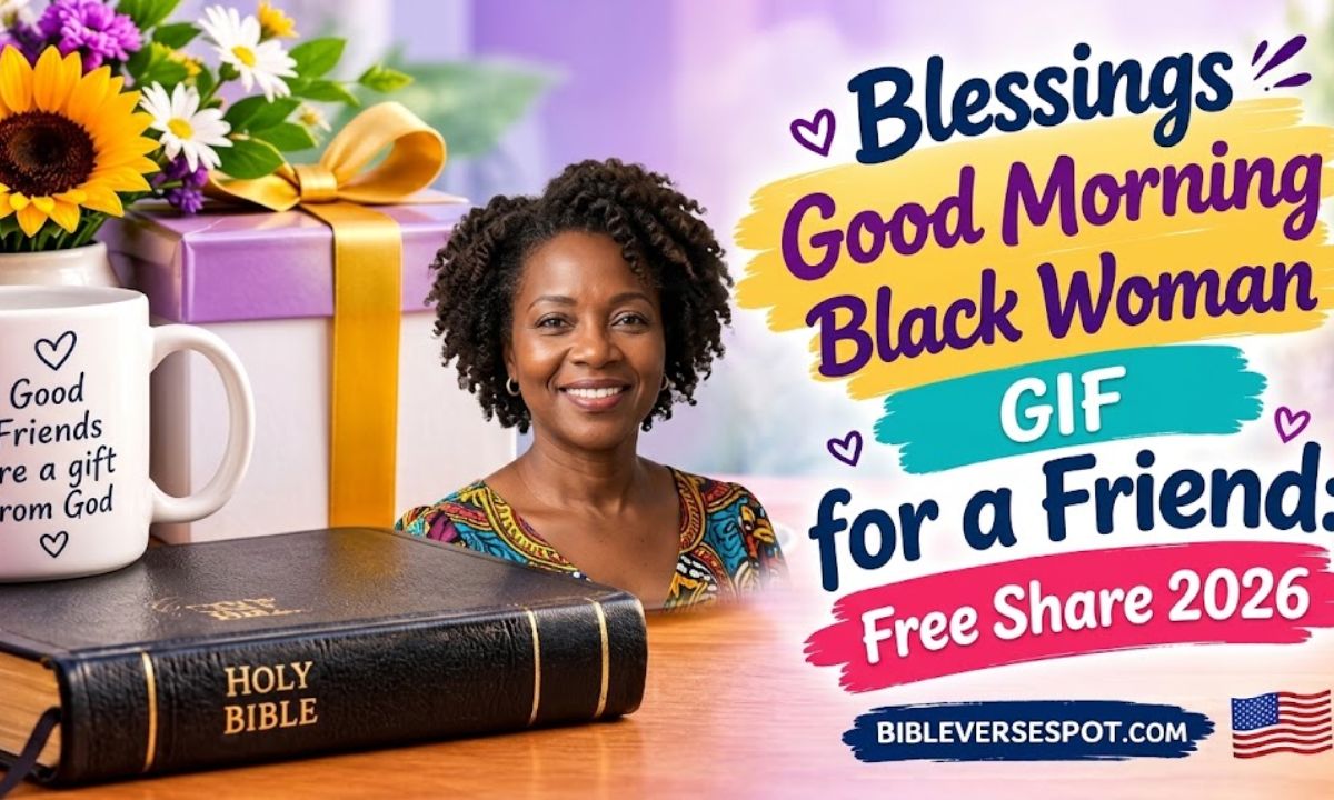 Blessings Good Morning Black Woman GIF for a Friend Free Share 2026