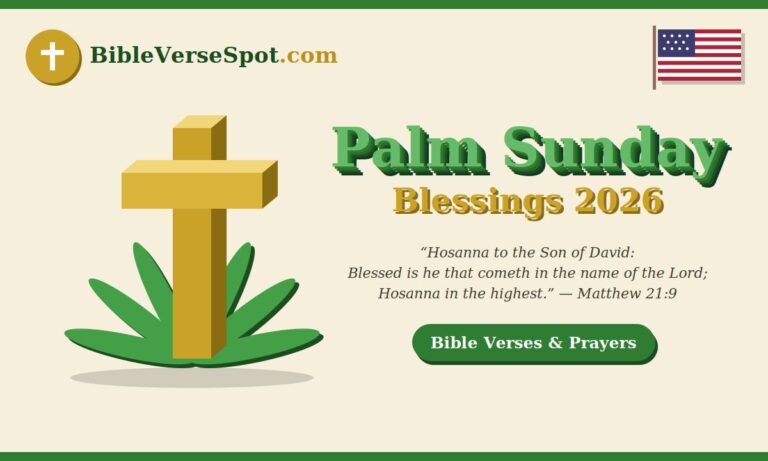 Palm Sunday Blessings 2026 Bible Verses & Prayers